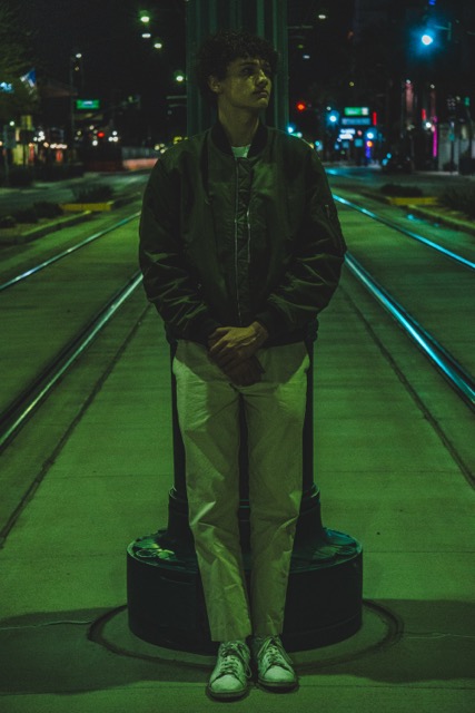 Tracks at night
